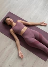 Savasana on a mat
